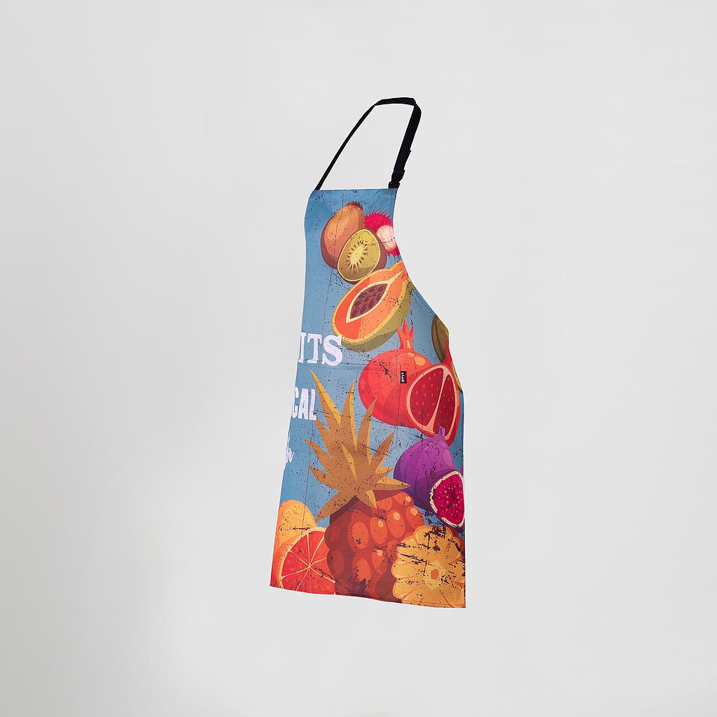 DELANTAL CON PETO ESTAMPADO 80X68 CM