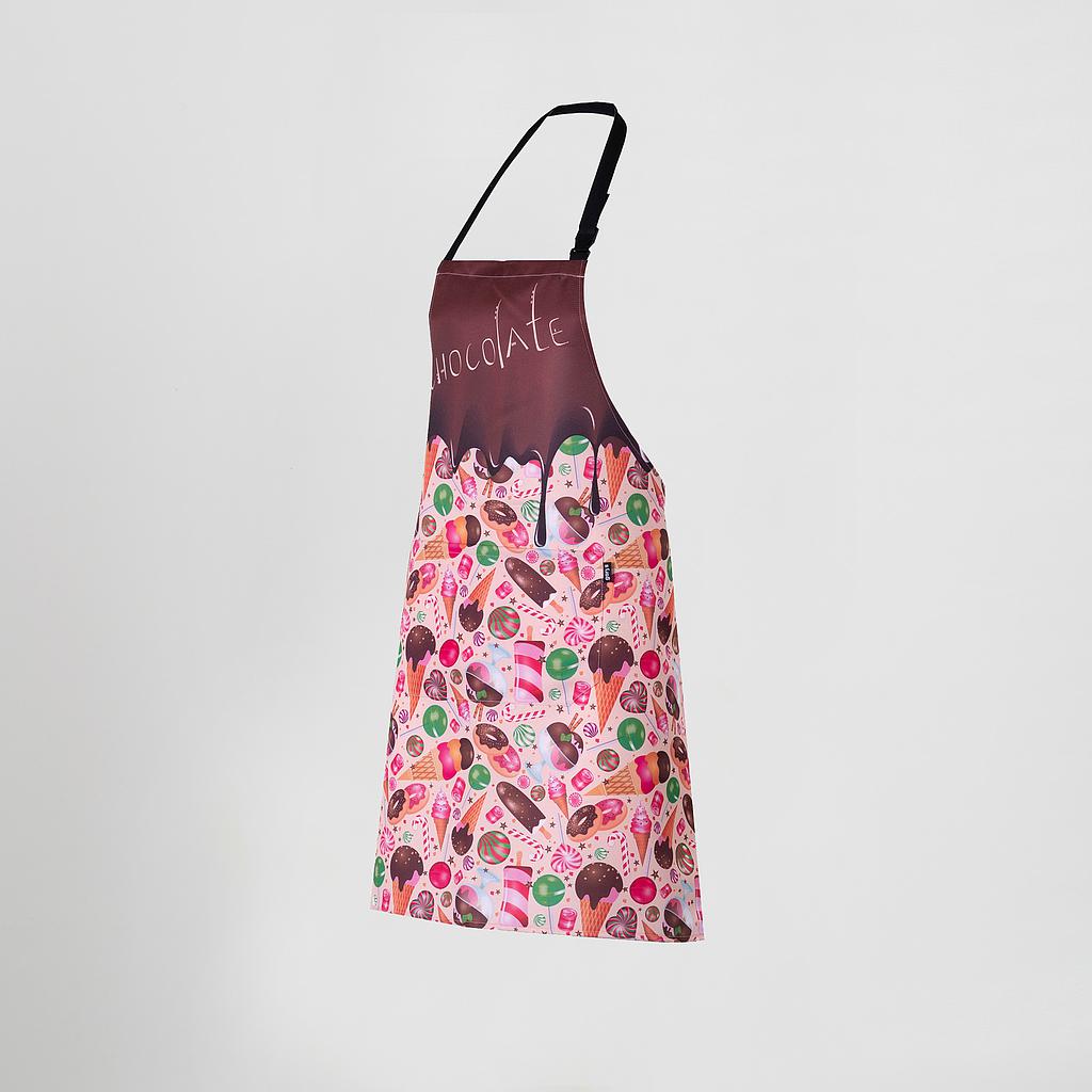 DELANTAL CON PETO ESTAMPADO 80X68 CM