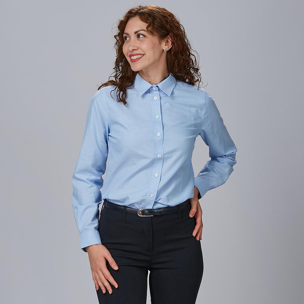CAMISA MUJER M/L OXFORD "RED LINE"