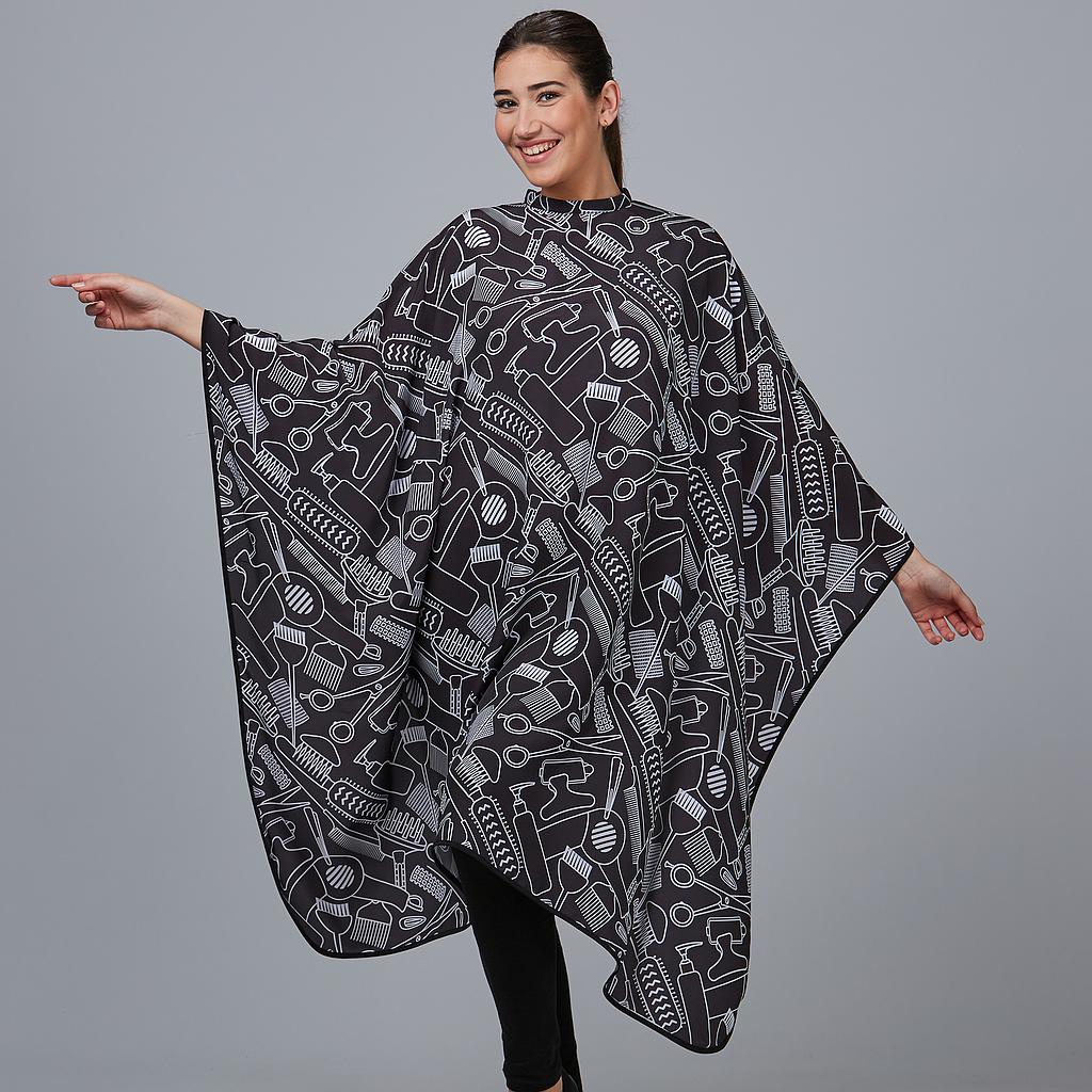 CAPA DE PELUQUERIA ESTAMPADA