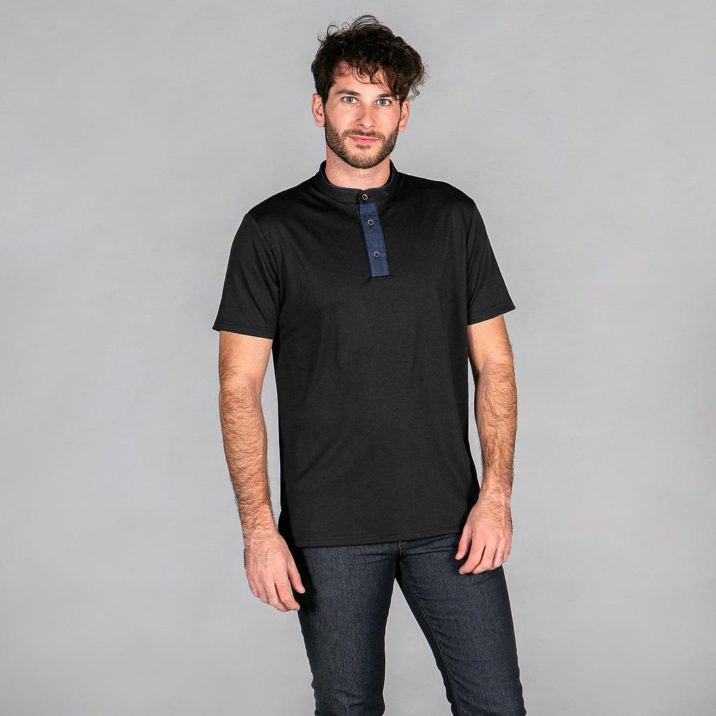 POLO HOMBRE CUELLO MAO TEJANO "RED LINE"