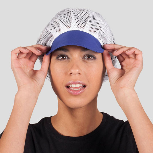 GORRO MUJER REJILLA VISERA COLOR (PAQ. 10 UNID)